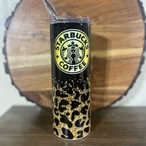 Starbucks Leopard 20 oz Skinny Tumbler
